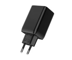 Tech-Protect C65W įkroviklis 2x USB-C PD 65W / USB-A QC 3.0 - juodas