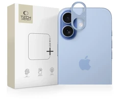 „Tech-Protect Camalloy Fit+“ kameros stiklas, skirtas „iPhone 17“ - Mėlyna