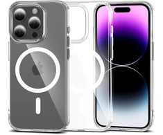 Tech-Protect FlexAir hibridinis MagSafe dėklas, skirtas iPhone 15 Pro – skaidrus