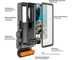 Tech-Protect IPX8 Pro Atsparus vandeniui Phone Case - Gray and Juodas