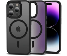 Tech-Protect MagMat MagSafe dėklas, skirtas iPhone 15 Pro Max – matinė juoda