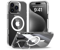 Hurtel Eco Leather View dėklas iPhone 13 mini – violetinis