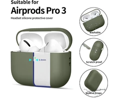 Tech-Protect Silikoninis dėklas for AirPods Pro 3 - Žalias