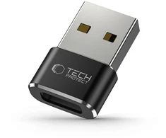 Tech-Protect UltraBoost USB-A (vyriškas) / USB-C (moteriškas) adapteris – juodas