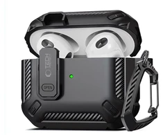 Tech-Protect X-Carbo dėklas, skirtas AirPods Pro 1/2 – juodas