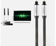 Ugreen AV108 10540 optinis Toslink/SPDIF kabelis 2m - pilkas