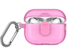Dėklas UNIQ Glase Pro skirtas AirPods Pro 2 Lock Case rožinės spalvos