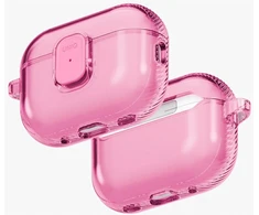 Dėklas Uniq Glase Pro Case for AirPods Pro 3 Lock Case - Transparent Rožinė