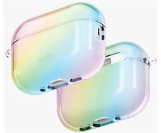 Dėklas Uniq Iridescia Hang Case for AirPods Pro 3 - Transparent Multicolor