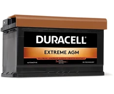 Akumuliatorius AGM Duracell Extreme 80Ah 800A 12V Start Stop