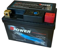Bpower Akumuliatorius motociklui LiFePO4 1,6Ah 110A 12,8V YTX4L-BS Ličio