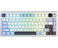 Blue Mėlyna Klaviatūra Aula F75 MAX (Glacier Mėlyna) - LEOBOG Reaper Switches