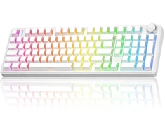 Klaviatūra Aula F99 PRO (Balta) - Silent Cotton Candy Switches