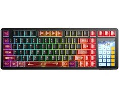 Klaviatūra Aula L99 (Juoda/Raudona) - Caramel Latte Switches