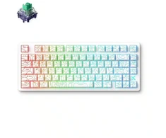 MCHOSE Jet 75 laidinė magnetinė žaidimų klaviatūra | US | Kailh God Switch | Balta Topograhic