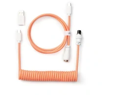 Klaviatūra Klaviatūros laidas Keychron Coiled (Oranžinis)