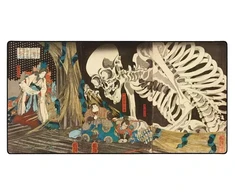 Pelės kilimėlis "LIT Pelės kilimėlis" Skeleton Spectre, by Utagawa Kuniyoshi - 1200x600x3mm