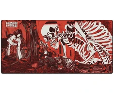 Pelės kilimėlis "LIT Pelės kilimėlis" Skeleton Spectre, by Utagawa Kuniyoshi (Raudonas) - 900x400x3mm