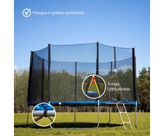Batutas su apsauginiu tinkleliu Cosmolino, 3,12 m