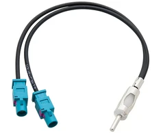 0224# Oem Automobilio antenos adapteris Ford 2xFAKRA (M)-DIN kištukas