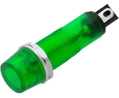 0655# Neoninis indikatorius 6 mm (žalias) 230 V