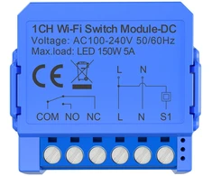 „Avatto WSM16-DC32V-1“ WiFi jungiklis 1 kanalo sausas kontaktas