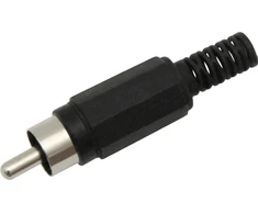 Blow Oem RCA kištukas (Cinch) juodas - 100vnt
