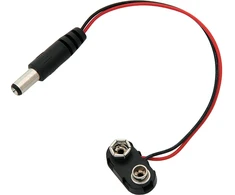 1082# Adapterio jungtis 9v 6f22 nuolatinės srovės kištukas 2.1/5.5