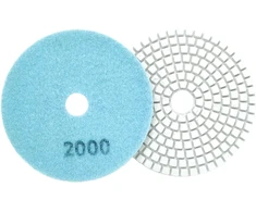 10x 10 deimantinių poliravimo diskų, 80 mm, porceliano plytelių šlifavimui su „Velcro“ 2000