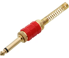 Blow Oem Kištukas AUX 6.3 mono auksinis HQ - 10vnt