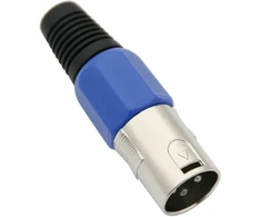 1428# Mikrofono XLR 3P kištukas mėlynam kabeliui