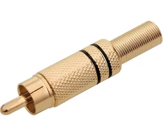 1557# Oem Kištukas RCA juodas - auksinis