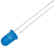 Blow LED diodas 5 mm ( MĖLYNAS matinis )