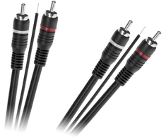 2 x RCA kabelis - 2 x RCA su valdymo laidu