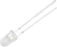 2156# LED diodas 5 mm (skaidrus, šaltai baltas)