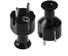 2287# WT-40 tiesus juodas kištukas