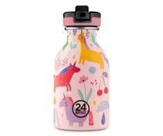 24Bottles 24 buteliukai – Vaikiška kolekcija – Miesto buteliukas 250 ml su sportiniu dangteliu – Magiški draugai (24B931)