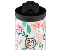 24Bottles - Kelioninė stiklinė - Akmens spalvos apdaila - Little Buds - 350 ml