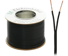 Elektrokabel SMYp garsiakalbio kabelis 2 x 1.5 mm juodas 100 m