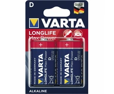 2x R-20 R20 D 1,5 V šarminės „Varta Longlife Max Power“ baterijos