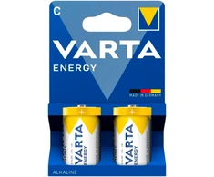 2x Varta Energy R-14 LR14 C 1,5 V šarminės baterijos