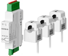 3 Fazowy Trifazis energijos monitorius su transformatoriais 120A, 230/400V, TUYA SMART Wi-Fi