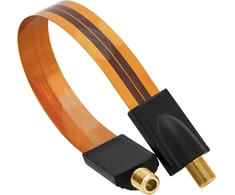 3265# Adapteris f: f lizdas-f lizdas itin plokščias kabelis 20 cm