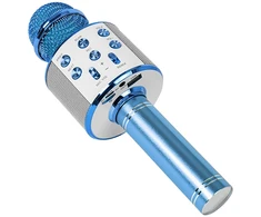 PRM402 BLOW mėlynas karaokės mikrofonas
