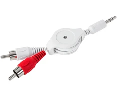 Cabletech AUX 3.5 - 2xRCA kabelis 0.8m