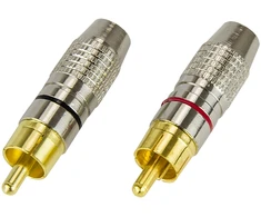 3775# Oem RCA kištukas professional Sidabrinis