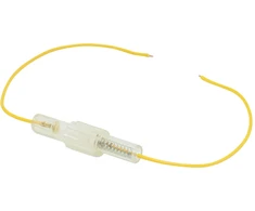4021# Saugiklio lizdas 30 mm su laidu, geltonas 0,75 (pl)