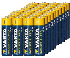 40x 40 vnt. R-06 LR6 AA šarminių baterijų, 1,5 V, „Varta Industrial“ (folijos 4 vnt.)
