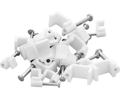 Blow Kabelio laikiklis 8/5 mm baltas plokščias