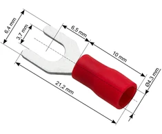 Blow Oem Izoliuota jungtis L varžtas 3.7 100vnt - raudona